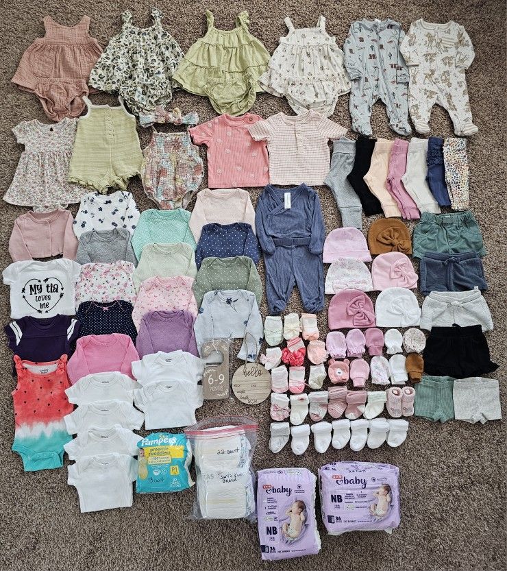 Newborn Girls Clothes Bundle [READ DESCRIPTION]
