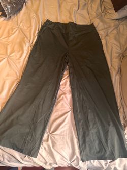 Women’s plus size black  Wide-Leg Stretch Pants