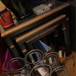 Tables China Style Table Set Of Three Stacking 