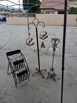 Decorative Metal Wind Spinners with Stand and Rack