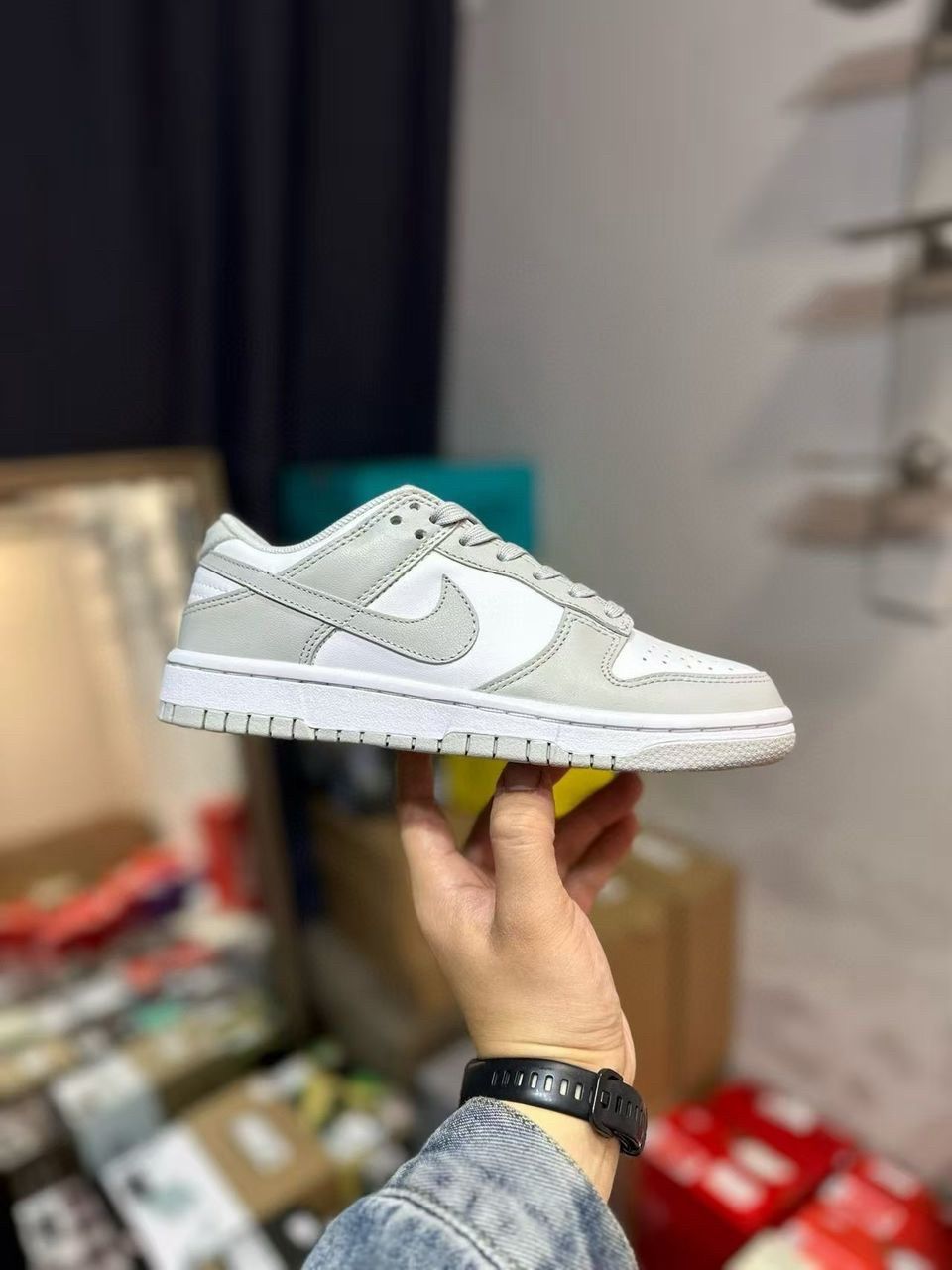 Dunk Low Light Grey White Sneakers Men’s Casual Shoes Brand New