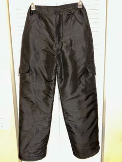 Athletic Works Boys' Black Insulated Snow Pants
