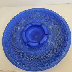 60's Ashtray Cobalt Blue Ceramic