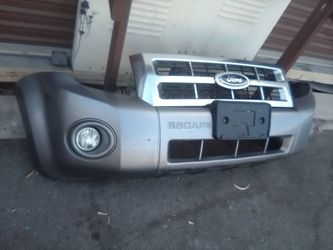 2008-2012 Ford Escape Complete Front Bumper With All The Accessories Oem.