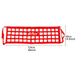 BRAND NEW BULLY RED UNIVERSAL COMPACT MID SIZE Pickup Truck Tailgate Net 48" X 15"