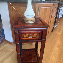 Bamboo side table