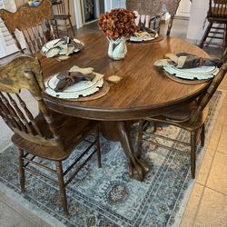 Beautiful Vintage, Dining Set, All Wood