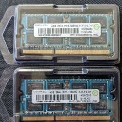 Lot of 2 Ramaxel 4GB (8GB Total) Laptop RAM Memory for Lenovo Thinkpad T430S