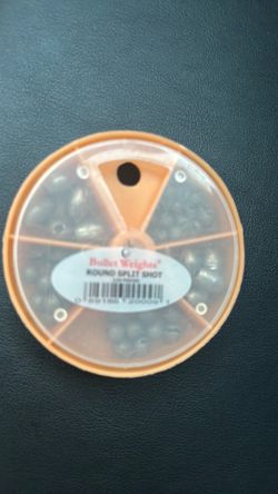 Bullet weights round split shot fishing weights lead