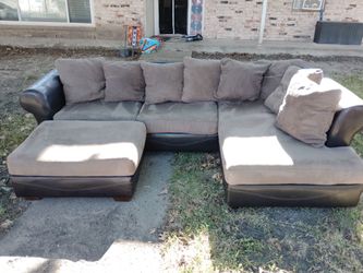 Coffee Sectional and Ottoman