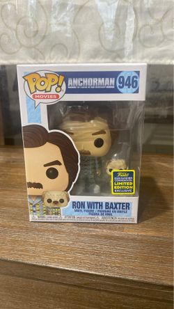 Funko pop Anchorman Ron with Baxter
