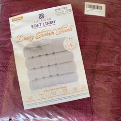 Soft Linen Bath Towels