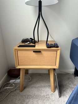 Light Oak Nightstand / End Table