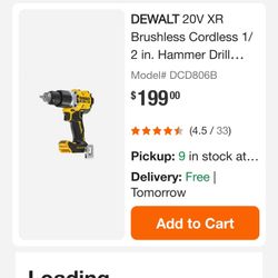 Dewalt Drill XR