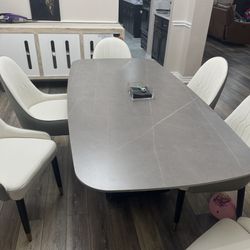 6 Seater Dining Table With Chairs 