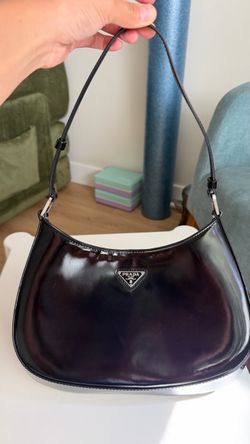 Prada Cleo Black Leather Shoulder Bag
