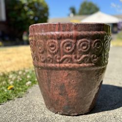 Large Glazed Ceramic Flowerpot Garden Planter