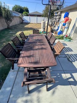 Outdoor dining table
