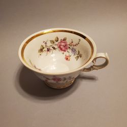 Walbrzych Sheraton Rose Footed Teacups 