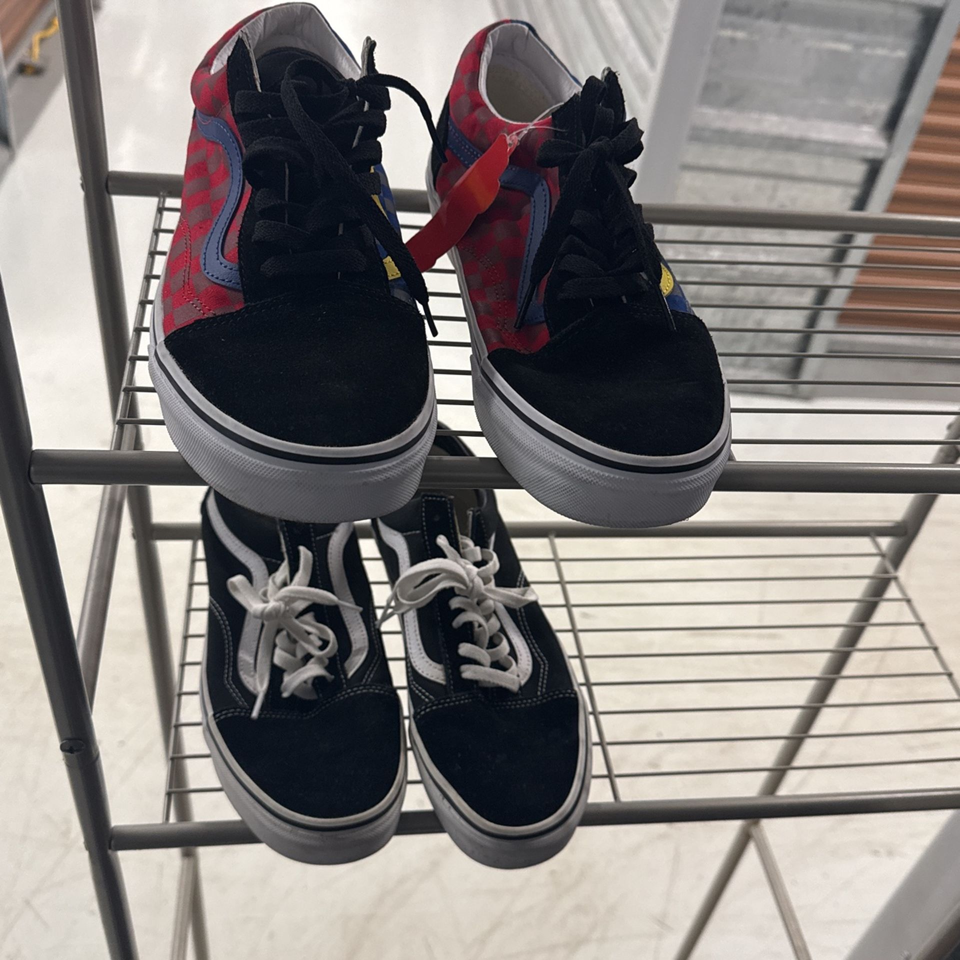 Marvel Vans And Black And White Vans