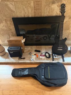Black Epiphone Les Paul Special and  Amp Combo