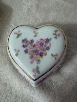 COFRE ANTIGUO DE PORCELANA DISEÑO CAJA DE MUSICA