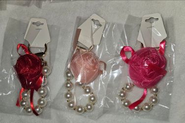 Mother's Day Rose Pearled Purse Charms