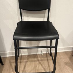 🖤 Modern Black Counter-Height Bar Stool – Durable & Sleek 🖤