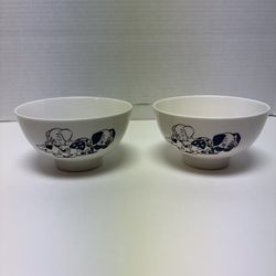 Disney 101 Dalmatians porcelain cereal bowls x 2