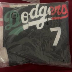 Dodgers Black Mexico Baseball Jersey 