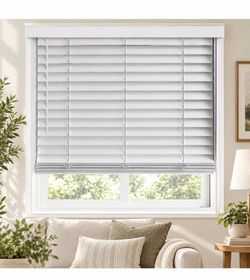 2" Cordless Faux Wood Blinds