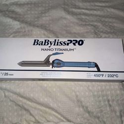 BaBylissPro Nano Titanium Spring Curling Iron 1"/25 