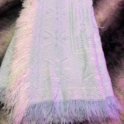 Blue Knitted Baby Blanket