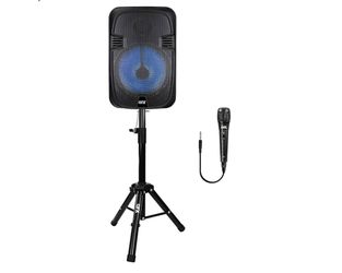 QFX.8โ Bluetooth Recargable Speaker with Microphone and Stand ๐ถ๐ค๐ถ๐ถ
