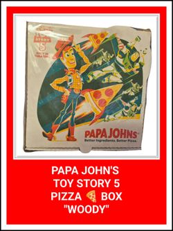 PAPA JOHN'S TOY STORY 5 PIZZA 🍕 BOX
