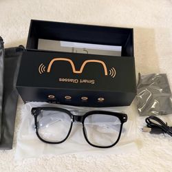 AI Smart Glasses with Camera & Audio