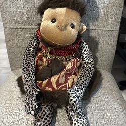 A vantage 1990 Victorian Christmas monkey