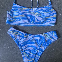 Blue Y2K Bikini Size Small