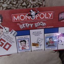 Betty Boop Collectors Edition Monopoly Board Game