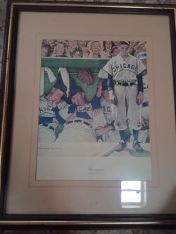 Large Norman Rockwell framed print