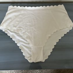 White Bikini Bottoms Size 14