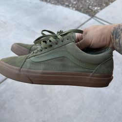 Vans Old Skool Men’s 10 Winter Moss/Gum