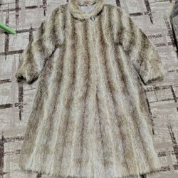 Vintage Mink Long Blonde Coat