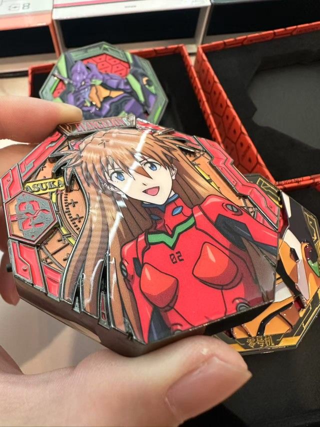 Evangelion Asuka Rei Shinji Badge
