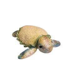 Aurora Sea Turtle Plush Sparkle Shimmer Stuffed Animal Toy Green Blue 7in