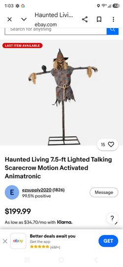 Scarecrow Animatronic New in box