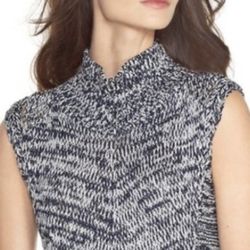 White House Black Market Women’s Navy And White Vest 