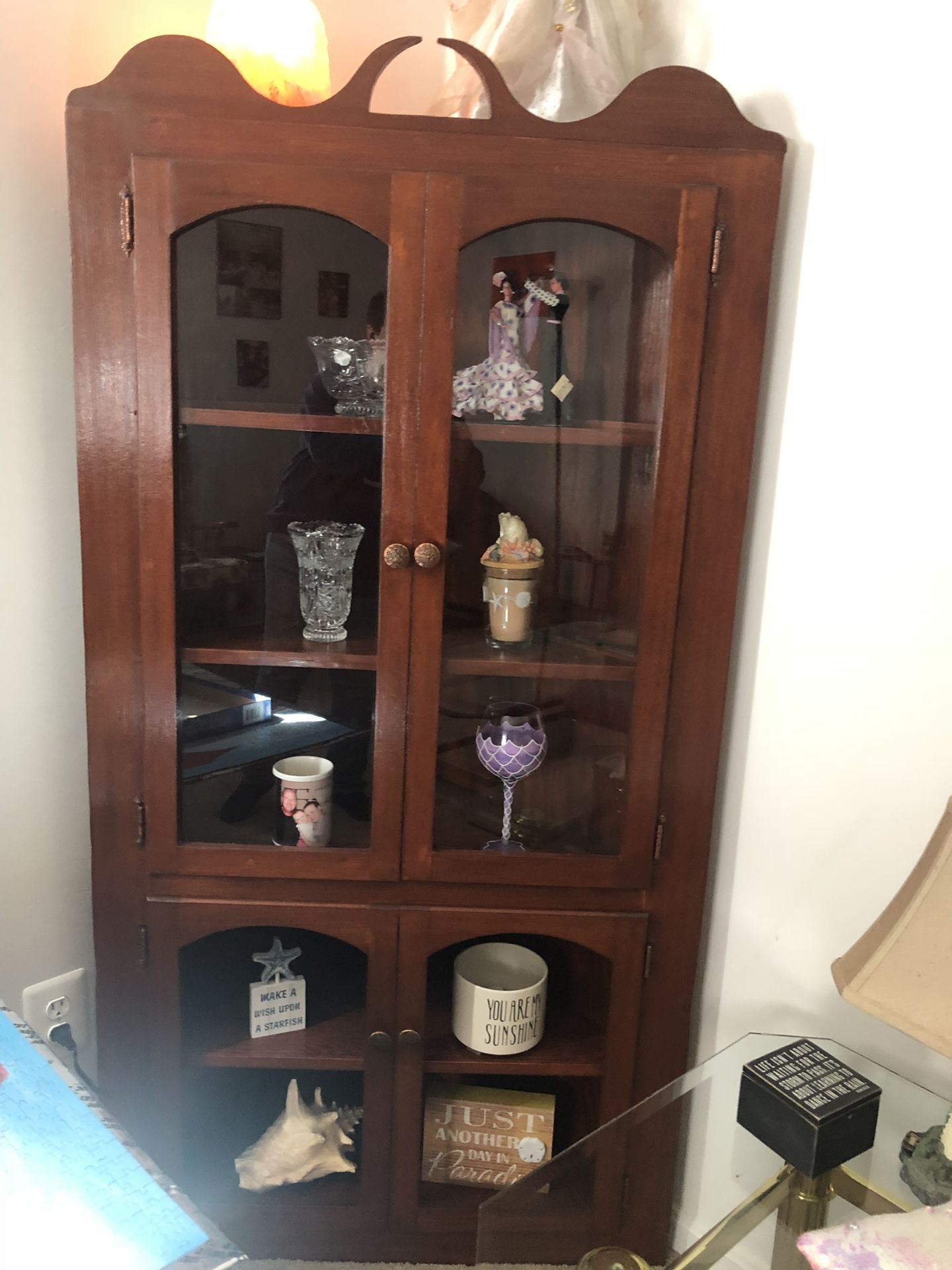 Antique corner cabinet