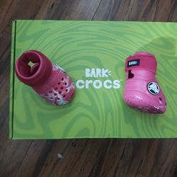 2 Pair Of Crocs For Dogs Size Medium