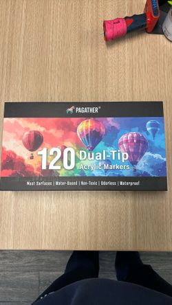 120 Acrylic Markers Dual-Tip